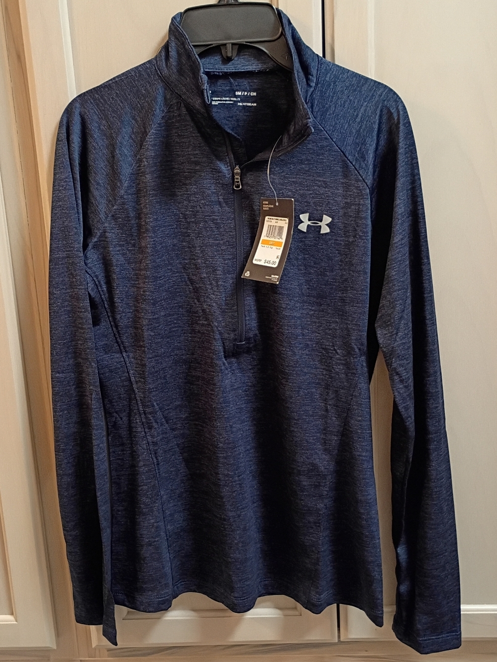 NWT Under Armour Women’s Tech Twist 1/2 Zip Pullover Navy Small